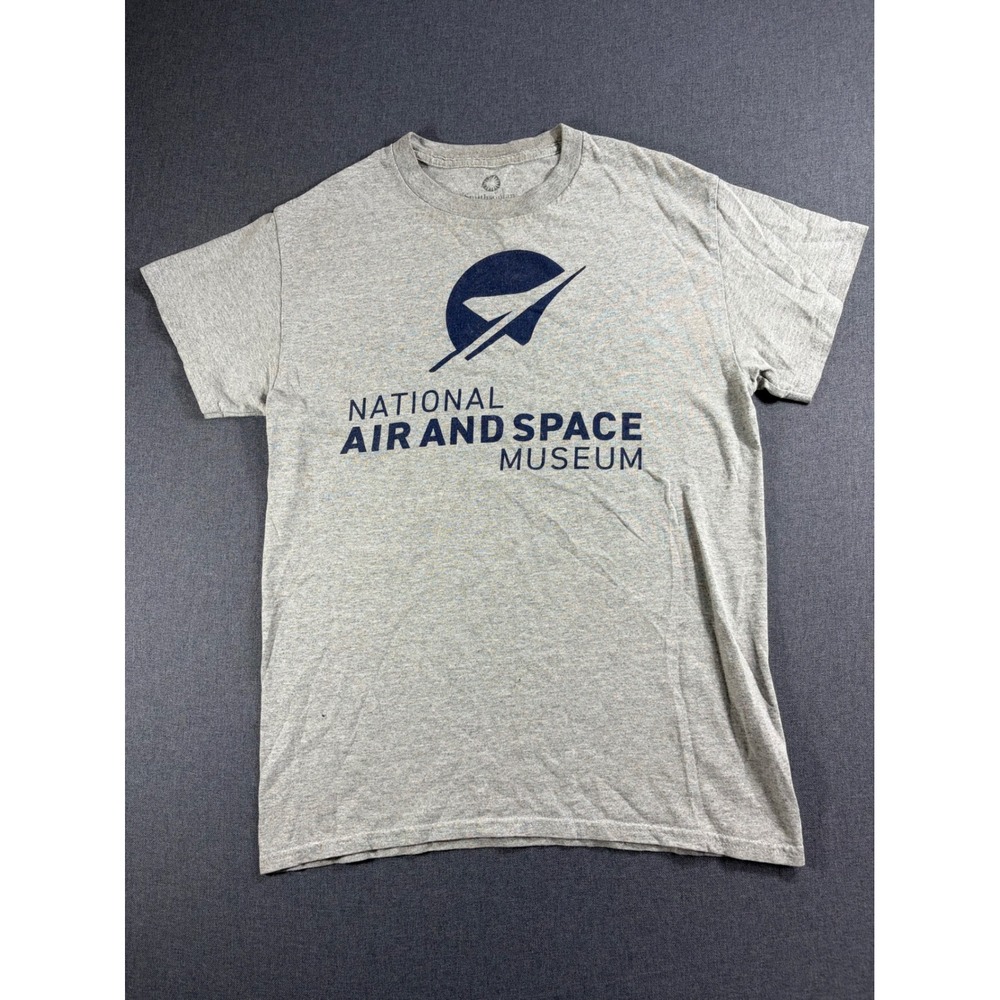Smithsonian National Air and Space Museum T-Shirt Mens Small Gray Graphic Tee